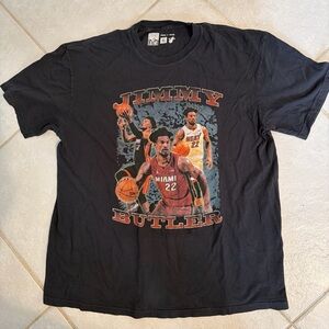 Vintage Jimmy Butler Miami Heat black t-shirt Size XL #NBA #basketball